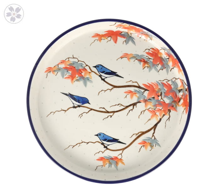 Taca Ceramika Artystyczna Bolesławiec na ciasto 24,5 cm T400 dekU5074