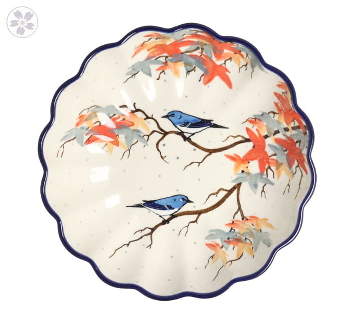 Miska Ceramika Artystyczna Bolesławiec falbanka V 0,72 L M249 dekU5074