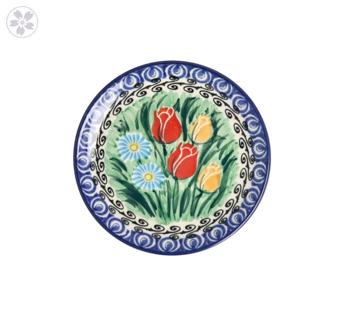 Talerzyk Ceramika Artystyczna Bolesławiec mini Ø 12,5 cm D21 dekU4475