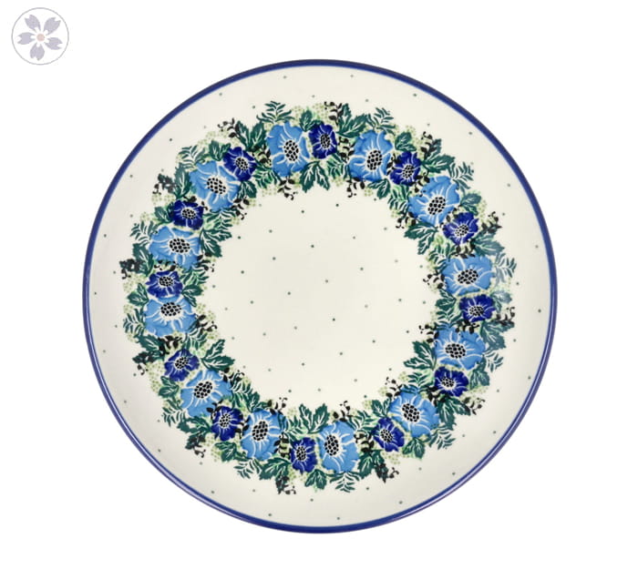 Talerz Ceramika Artystyczna Bolesławiec płaski obiadowy Ø 24 cm T266 dek2839X