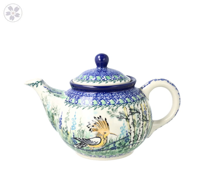 Czajnik Ceramika Artystyczna Bolesławiec do herbaty Sitko V 0,9 L E22 dekU5076