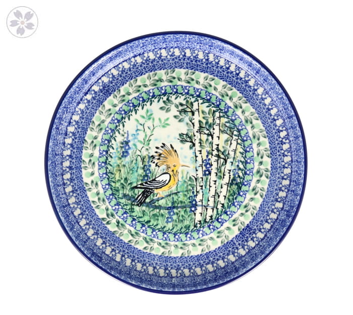 Taca Ceramika Artystyczna Bolesławiec na ciasto 24,5 cm T400 dekU5076