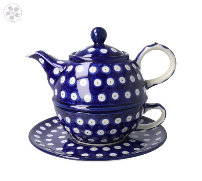 Czajnik z filiżanką Ceramika Artystyczna Bolesławiec V 0,6 L C01 DEK70AX