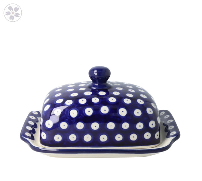 Maselnica Ceramika Artystyczna Bolesławiec kostka masła M295 dek70AX