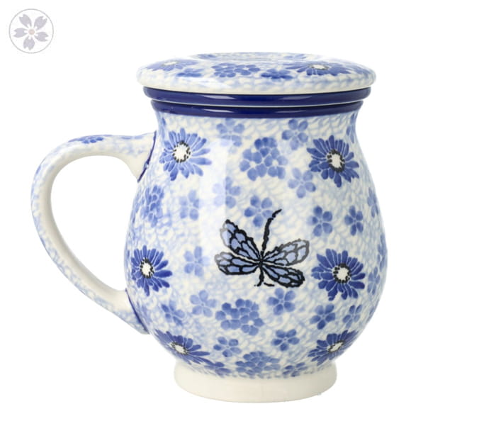 Kubek do ziół Ceramika Artystyczna Bolesławiec V 0,4 L C47 dek2999X