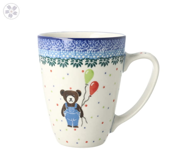 Kubek Ceramika Artystyczna Bolesławiec do herbaty V 0,3 L D05 dek3328X