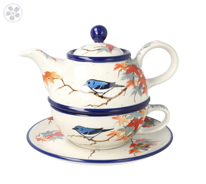 Czajnik z filiżanką Ceramika Artystyczna Bolesławiec V 0,6 L