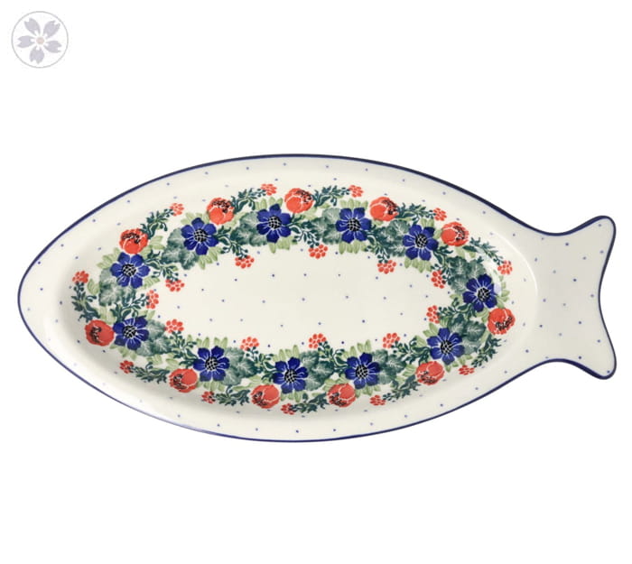 Półmisek ryba Ceramika Artystyczna Bolesławiec D74 dek1535X