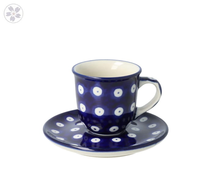 Filiżanka i spodek Ceramika Artystyczna Bolesławiec espresso V 0,06 L B10 dek70AX