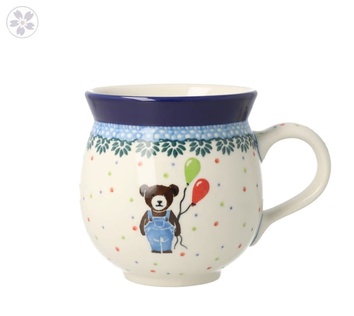 Kubek Ceramika Artystyczna Bolesławiec czeski V 0,35 L K070 dek3328X