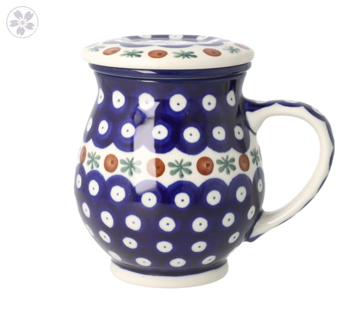 Kubek do ziół Ceramika Artystyczna Bolesławiec V 0,4 L C47 dek70X