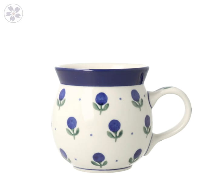 Kubek Ceramika Artystyczna Bolesławiec czeski mały V 0,2 L K005 dek135X