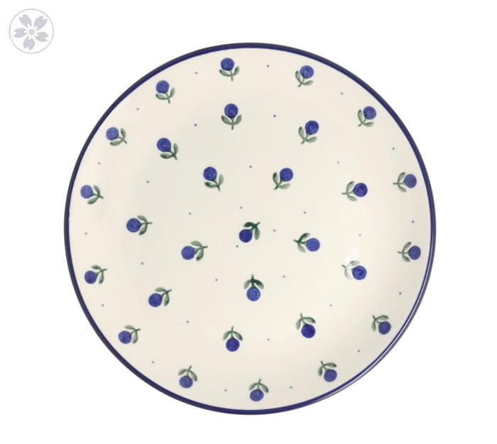 Talerz Ceramika Artystyczna Bolesławiec płaski obiadowy Ø 24 cm T266 dek135X