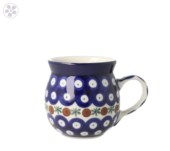 Kubek czeski mały V 0,2 L Ceramika Artystyczna Bolesławiec K005 dek70X