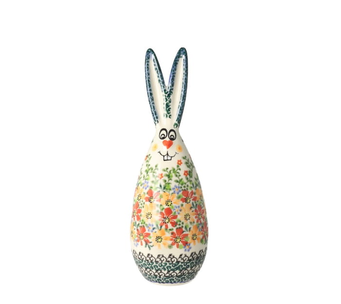 Zając wielkanocny 21,5 cm Pomarańczowe Kwiaty Galia