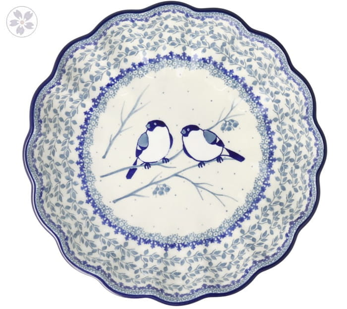 Miska falbanka Ø 24,5 cm Ceramika Artystyczna Bolesławiec M248 dekU4830