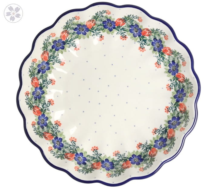 Miska falbanka Ø 19,5 cm Ceramika Artystyczna Bolesławiec M248 dek1535X