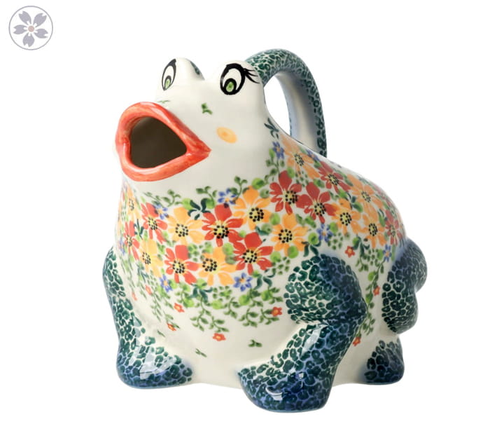 Konewka V 1 L żaba Pomarańczowe kwiaty Galia