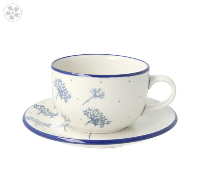 Filiżanka i spodek do kawy V 0,2 L Ceramika Artystyczna Bolesławiec F768K dek2812X