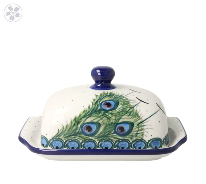 Maselnica Ceramika Artystyczna Bolesławiec kostka masła M295 dek2127X