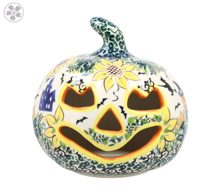 Lampion dynia wys. 14 cm Halloween Czarownica Galia