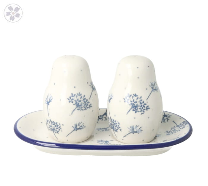 Solniczka i pieprzniczka Ceramika Artystyczna Bolesławiec komplet S131 dek2812X