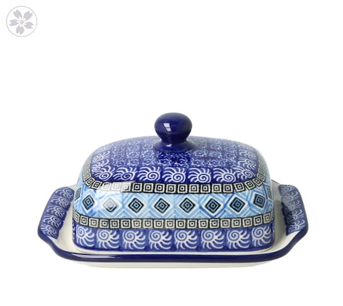 Maselnica Ceramika Artystyczna Bolesławiec kostka masła M295 dek1917X