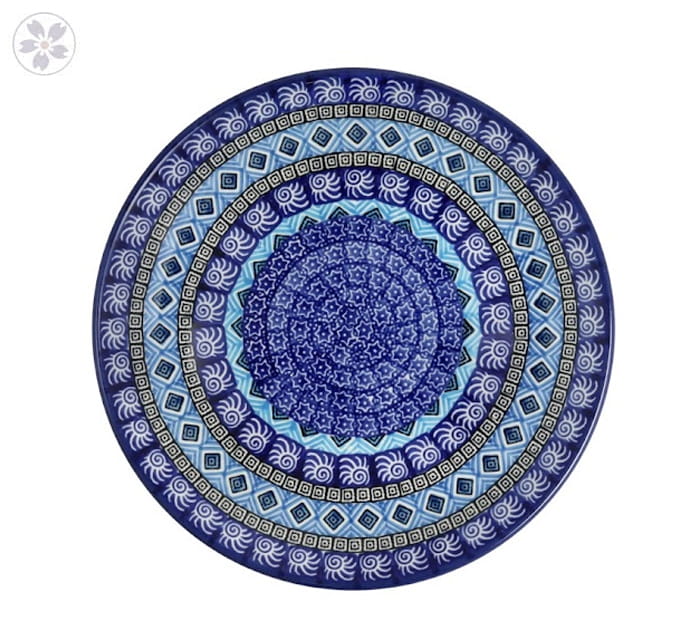 Talerz Ceramika Artystyczna Bolesławiec płaski obiadowy Ø 24 cm T266 dek1917X