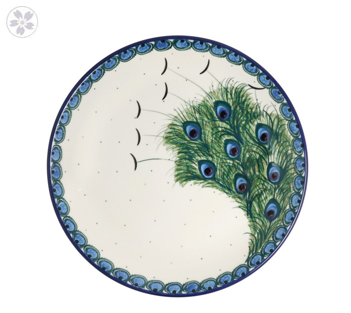 Talerz Ceramika Artystyczna Bolesławiec płaski obiadowy Ø 24 cm T266 dek2127X