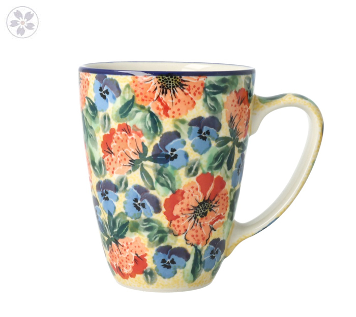 Kubek do herbaty V 0,3 L Ceramika Artystyczna Bolesławiec D05 dekU4704