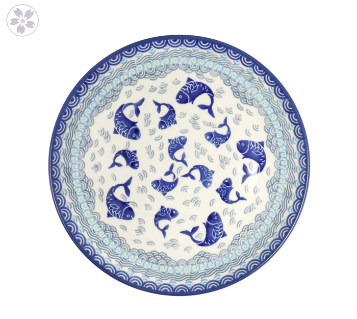 Talerz Ceramika Artystyczna Bolesławiec płaski obiadowy Ø 24 cm T266 dek2372X