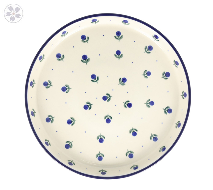 Taca Ceramika Artystyczna Bolesławiec na ciasto 24,5 cm T400 dek135X