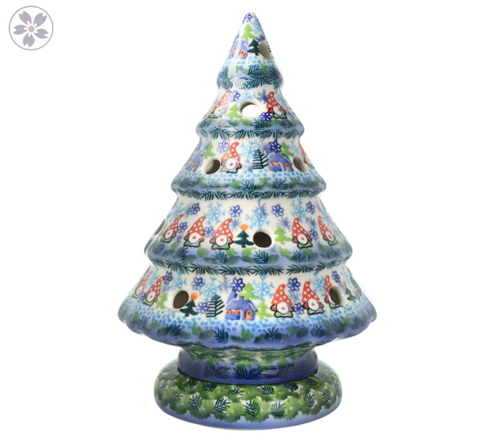 Lampion choinka wys. 23 cm Skrzaty Galia