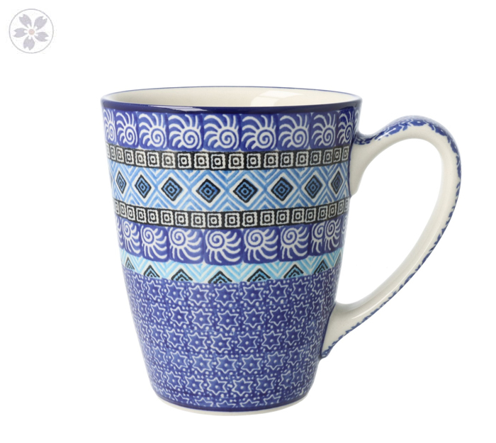 Kubek duży V 0,65 L Ceramika Artystyczna Bolesławiec D60 XL dek1917X