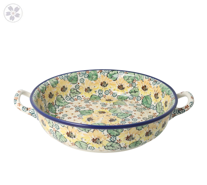 Rondel Ø 23 cm Ceramika Artystyczna Bolesławiec C39 dekU4742