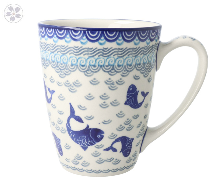 Kubek duży V 0,65 L Ceramika Artystyczna Bolesławiec D60 XL dek2372X