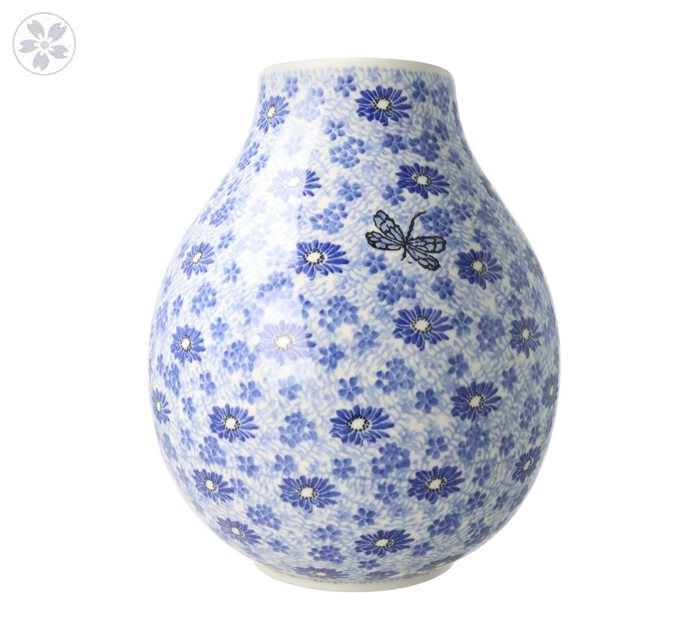 Wazon pękaty Ceramika Artystyczna Bolesławiec F14 dek2999X