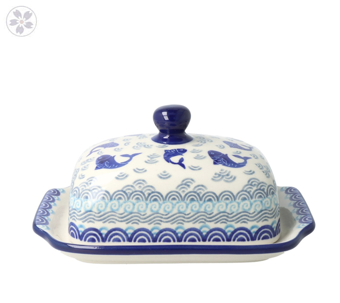 Maselnica kostka masła Ceramika Artystyczna Bolesławiec M295 dek2372X