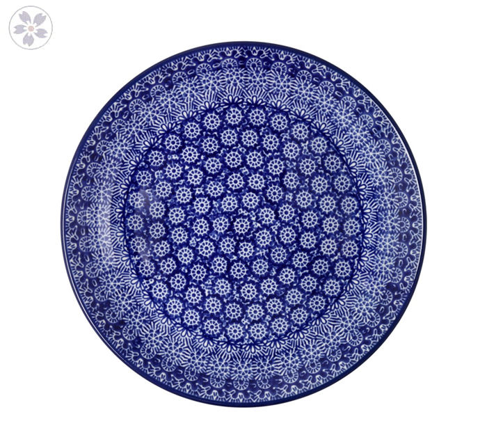 Talerz Ceramika Artystyczna Bolesławiec płaski obiadowy Ø 24 cm T266 dek0884X