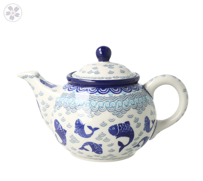 Czajnik do herbaty Sitko V 0,9 L Ceramika Artystyczna Bolesławiec E22 dek2372X