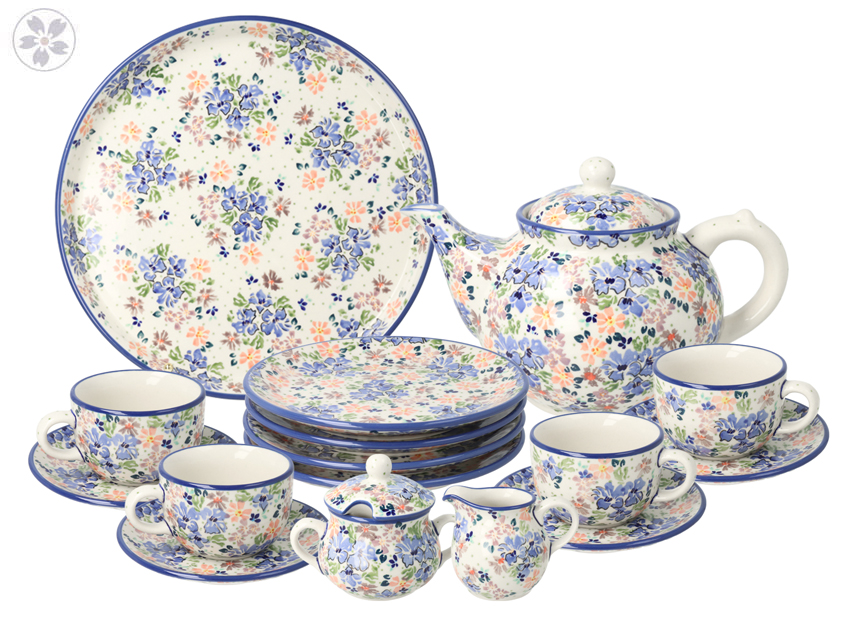 Serwis kawowo herbaciany dla 4 osób JZ78 Manufaktura w Bolesławcu