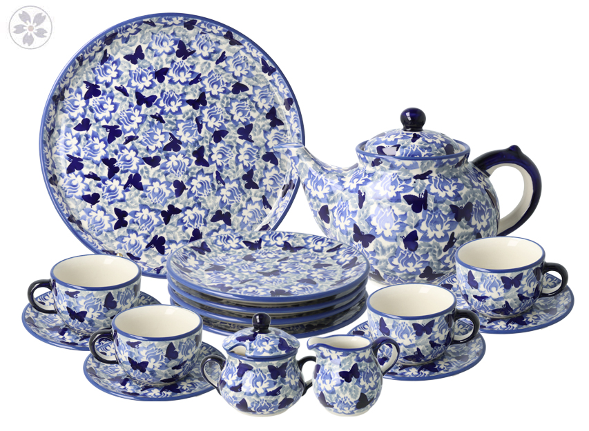 Serwis kawowo herbaciany dla 4 osób AS56 Manufaktura w Bolesławcu