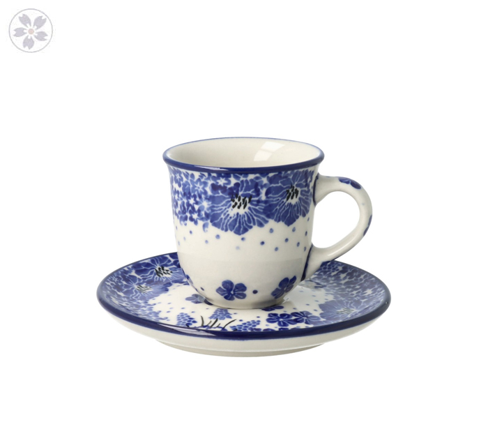 Filiżanka i spodek espresso V 0,06 L Ceramika Artystyczna Bolesławiec B10 dek1975X