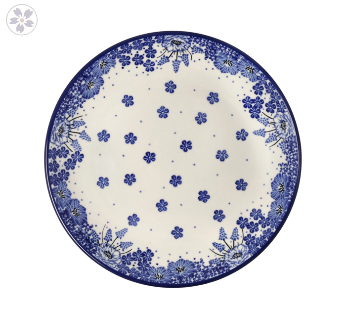 Talerz Ceramika Artystyczna Bolesławiec płaski obiadowy Ø 24 cm T266 dek1975X