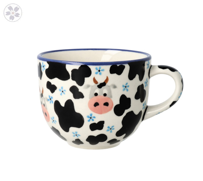 Filiżanka Ceramika Bolesławiec V 0,35 L GU1379 DEK1399A Krówka