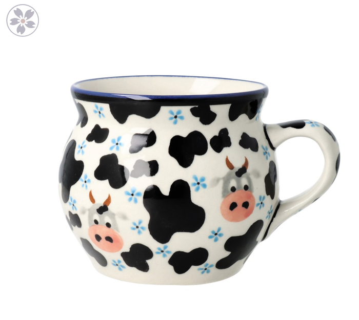 Kubek czeski Ceramika Bolesławiec V 0,42 L GU910DEK1399A Krówka