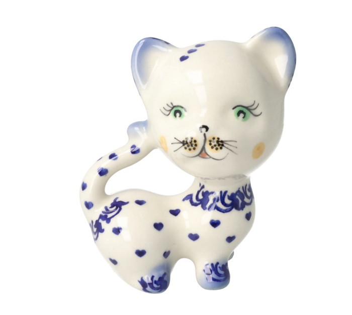 Figurka kot głowa serce