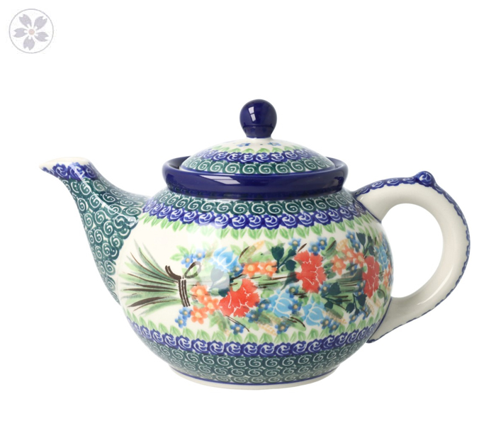 Czajnik Ceramika Artystyczna Bolesławiec do kawy V 1,2 L C060 dekU3195