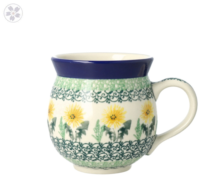 Kubek czeski V 0,35 L Ceramika Artystyczna Bolesławiec K070 dek2638X