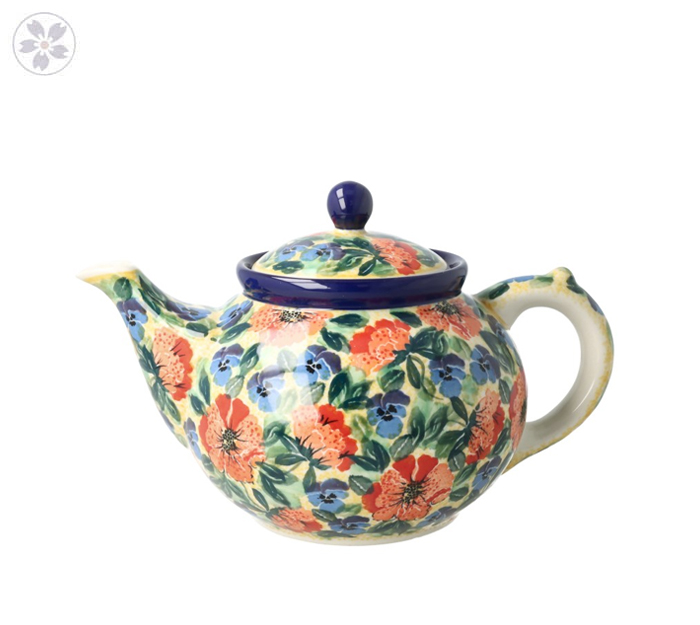 Czajnik Ceramika Artystyczna Bolesławiec do kawy V 1,2 L C060 dekU4704